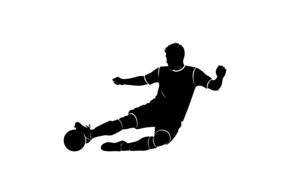 A Flat Soccer Player Graphic for Campaigns