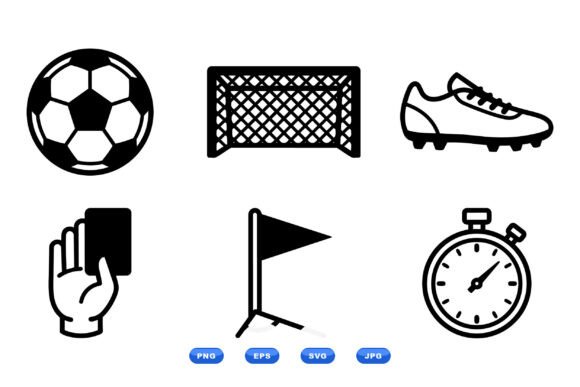 A Soccer Icon SVG Collection for Crafts and Graphics