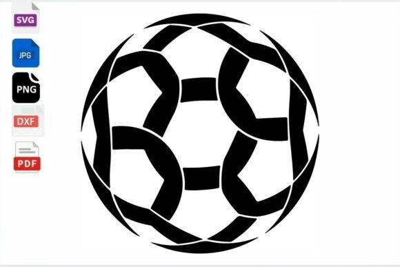 An Abstract Soccer Ball SVG for Modern Craft & Graphic Projects