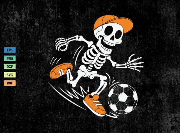 Elevating Crafts & Graphics: The Skeleton Soccer Player Shirt Design
