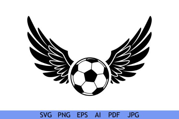 Flying Soccer Ball Winged Design: Graphics & Crafts Review