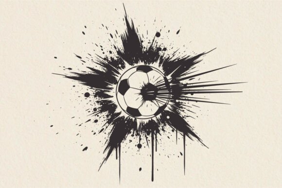 Reviewing the Grunge Soccer Splatter SVG for Marketing Graphics
