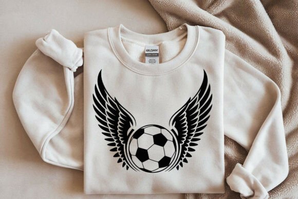Soccer Ball Wings Svg – Soccer Silhouette Graphics