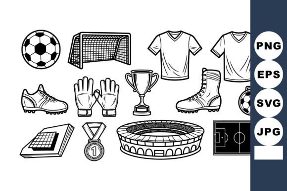 Soccer Equipment Graphics and Stadium Illustrations Review