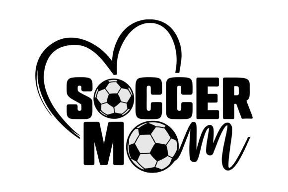 Soccer Mom Heart Design: Graphics & Illustrations